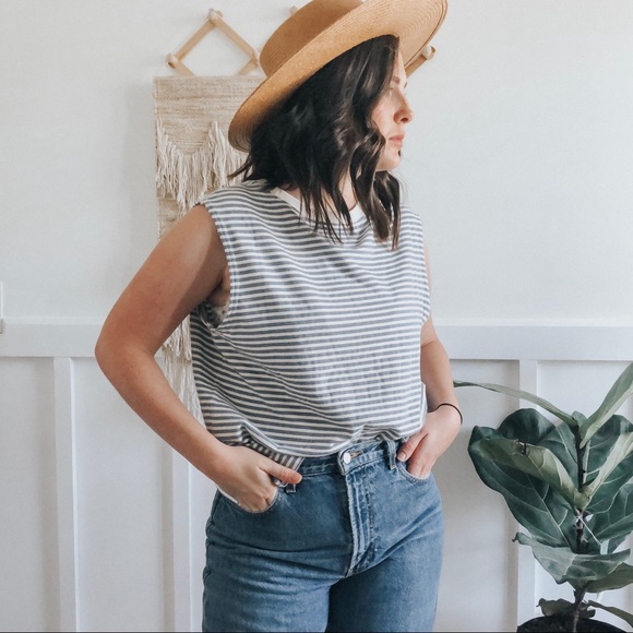 Current/Elliott Tops - NEW ✨ Current Elliott | Striped Boxy Striped Tank